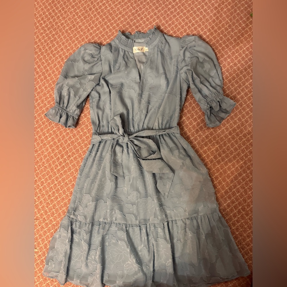 Eliza J Blue Floral Dress